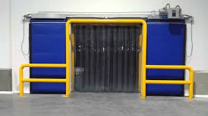Blue High Speed Industrial Door